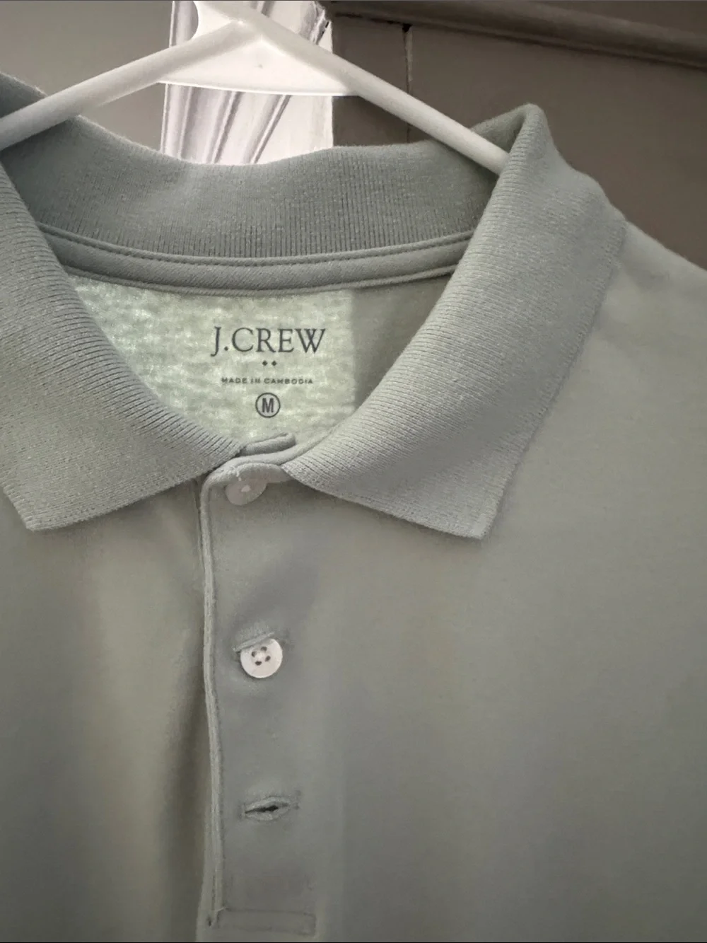 J. Crew Men's Sage Green ultra soft Polo Shirt